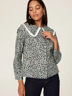 Maje City Collared Top